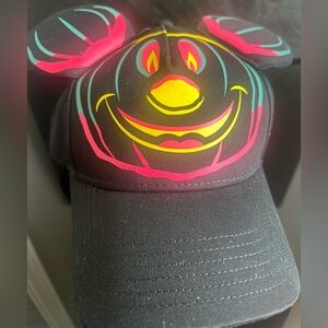 New Disney Parks 2023 Halloween Pumpkin Mickey Mouse Ear Hat Cap